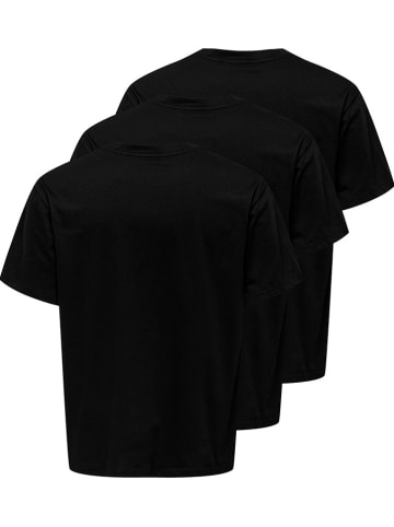 ONLY & SONS 3er-Set: Shirts in Schwarz