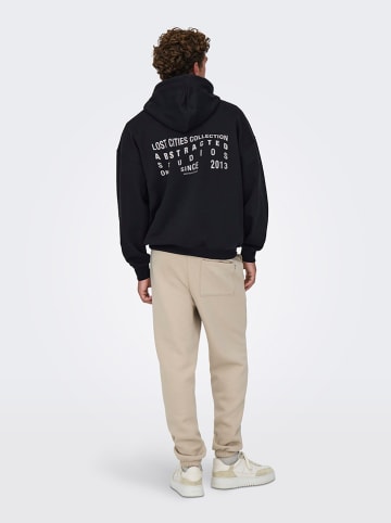ONLY & SONS Hoodie "Gallery" in Schwarz