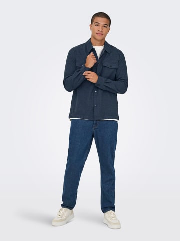 ONLY & SONS Hemd "Mark" in Dunkelblau