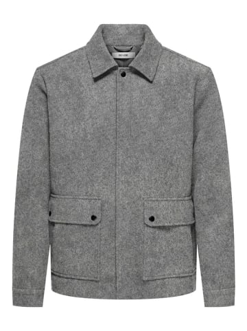 ONLY & SONS Hemdjacke "Ponnor" in Grau