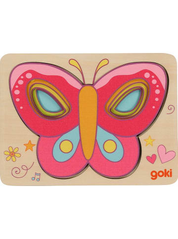 Goki 5-delige lagenpuzzel "Vlinders" - vanaf 2 jaar