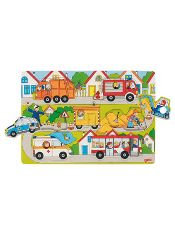 Goki Steekpuzzel "Op Straat" - vanaf 12 maanden