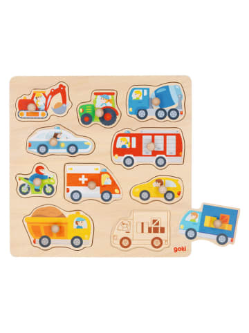 Goki Steckpuzzle "Fahrzeuge" - ab 12 Monaten
