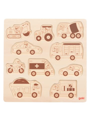 Goki Steckpuzzle "Fahrzeuge" - ab 12 Monaten