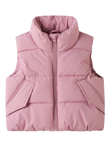 name it Doorgestikte bodywarmer ''Ole'' lichtroze