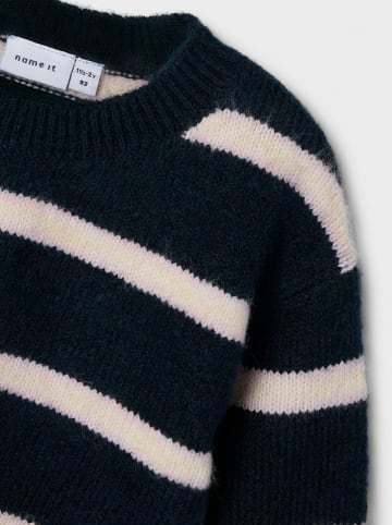 name it Sweter "Olenska" w kolorze czarno-kremowym