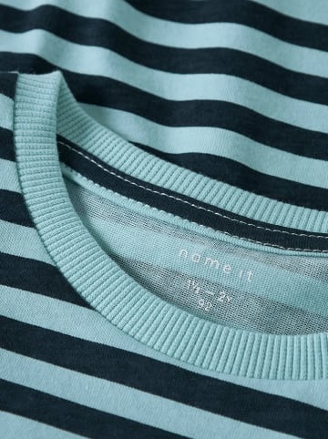 name it Shirt "Jivan" in Hellblau/ Schwarz