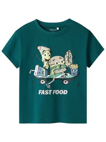 name it Shirt in Dunkelgrün
