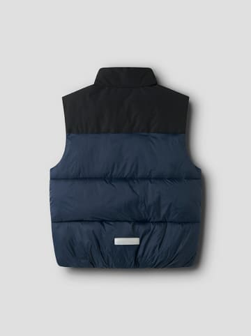 name it Doorgestikte bodywarmer "Mole" donkerblauw/zwart