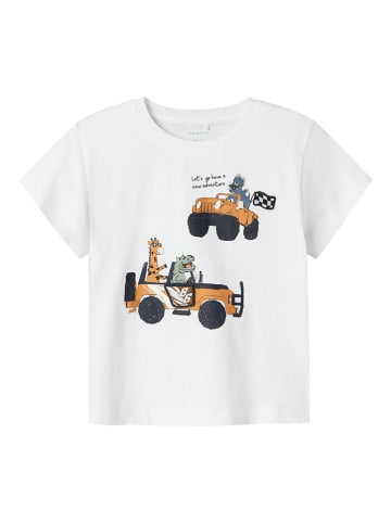 name it Shirt "Huggi" wit/meerkleurig