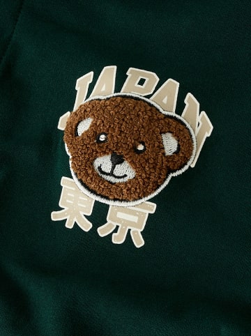 name it Kardigan "Pray" w kolorze kremowo-zielonym