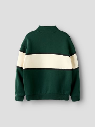 name it Sweatshirt "Poborde" in Grün/ Beige
