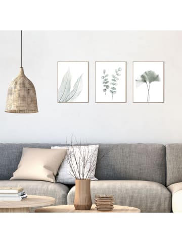 Orangewallz Druki artystyczne (3 szt.) "Pure" w ramce