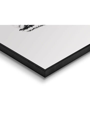 Orangewallz Gerahmter Kunstdruck "Hot Lips" - (B)50 x (H)40 cm