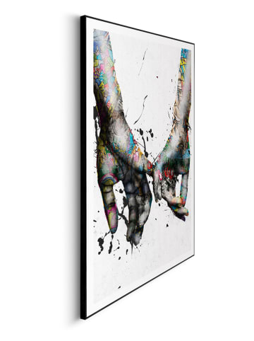 Orangewallz Gerahmter Kunstdruck "Loving Coloured Hands"