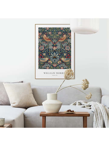Orangewallz Ingelijste kunstdruk "William Morris - Strawberry thief" - (B)50 x (H)70 cm