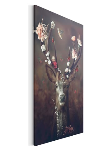 Orangewallz Druk "Floral Deer" na płótnie