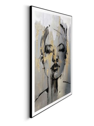 Orangewallz Druk artystyczny "Painted Lady" w ramce