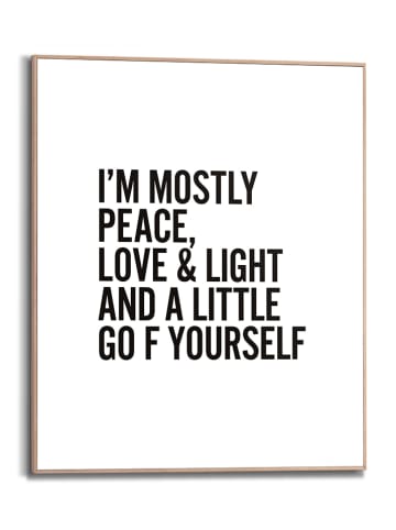 Orangewallz Ingelijste kunstdruk "Mostly Light" - (B)40 x (H)50 cm