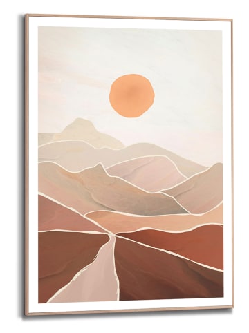 Orangewallz Gerahmter Kunstdruck "Layered Sunset"