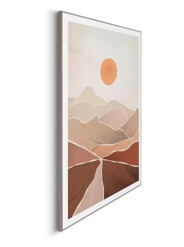 Orangewallz Gerahmter Kunstdruck "Layered Sunset"