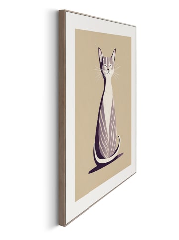 Orangewallz Ingelijste kunstdruk "Sweet Cat" - (B)40 x (H)50 cm