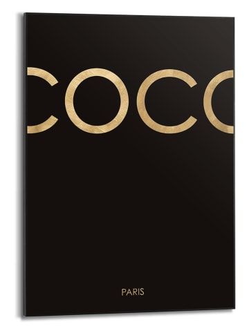 Orangewallz Ingelijste kunstdruk "Paris Gold" - (B)50 x (H)70 cm