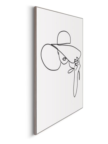 Orangewallz Gerahmter Kunstdruck "Hat Woman"