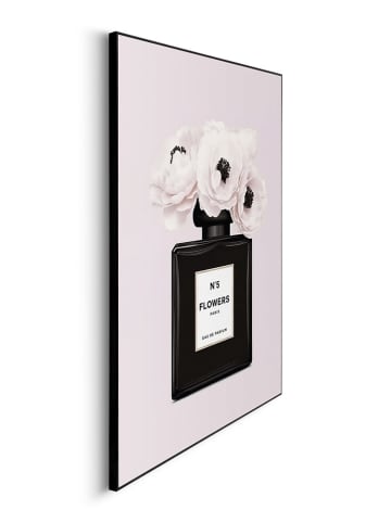 Orangewallz Gerahmter Kunstdruck "Perfume Bottle Flowers"