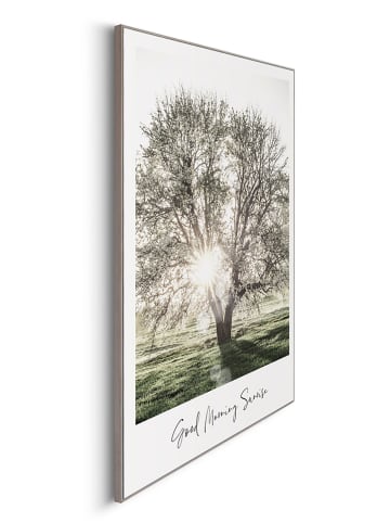 Orangewallz Ingelijste kunstdruk "Sunray Green View" - (B)50 x (H)70 cm