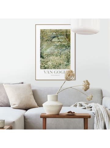 Orangewallz Ingelijste kunstdruk "Van Gogh - River Bank in Springtime"