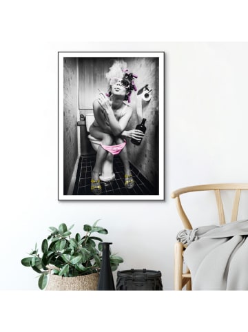 Orangewallz Gerahmter Kunstdruck "After Party"