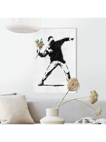Orangewallz Kunstdruk "Banksy - the flower thrower"