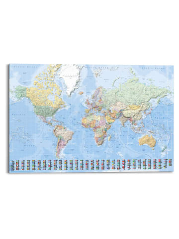 Orangewallz Kunstdruk "Worldmap"