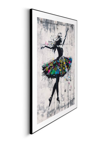 Orangewallz Ingelijste kunstdruk "Dancing" - (B)50 x (H)70 cm