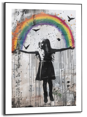 Orangewallz Ingelijste kunstdruk "Dreamfield" - (B)50 x (H)70 cm