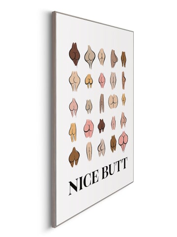 Orangewallz Ingelijste kunstdruk "Have a Butt Day"