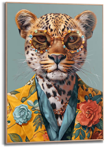 Orangewallz Ingelijste kunstdruk "Dressed Cat" - (B)40 x (H)50 cm