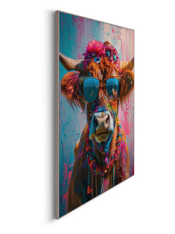 Orangewallz Gerahmter Kunstdruck "Painted Cow"
