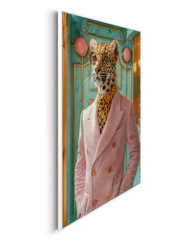 Orangewallz Ingelijste kunstdruk "Pastel Leopard"