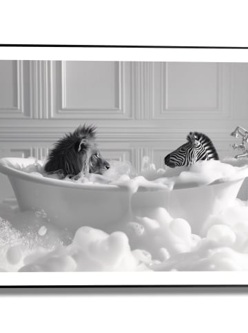 Orangewallz Ingelijste kunstdruk "Foam Friends" - (B)50 x (H)40 cm