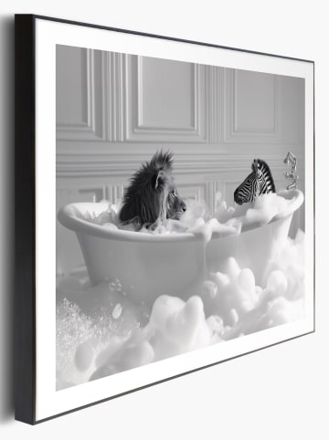 Orangewallz Gerahmter Kunstdruck "Foam Friends"