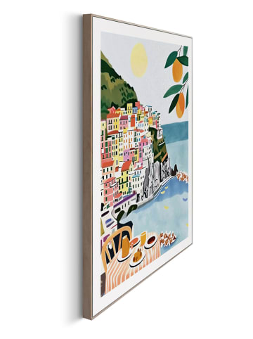 Orangewallz Ingelijste kunstdruk "Amalfi Coast" - (B)50 x (H)70 cm