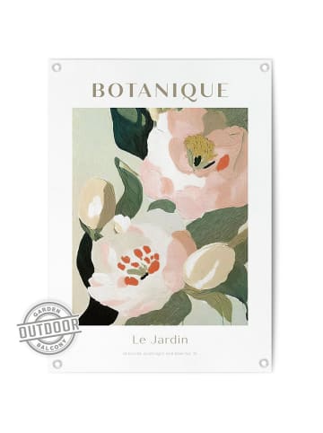 Orangewallz Outdoor-Kunstdruck "Jardin Pastels"