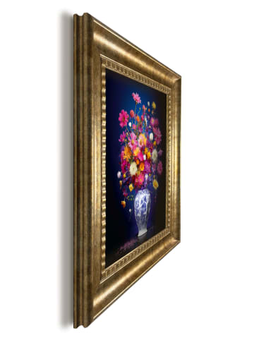 Orangewallz Druk artystyczny "Pink Flower Vase" w ramce