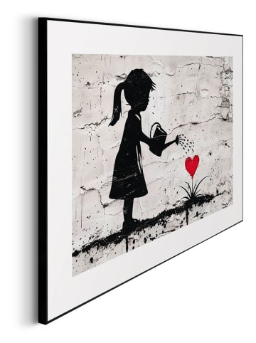 Orangewallz Gerahmter Kunstdruck "Girl Growing Love"