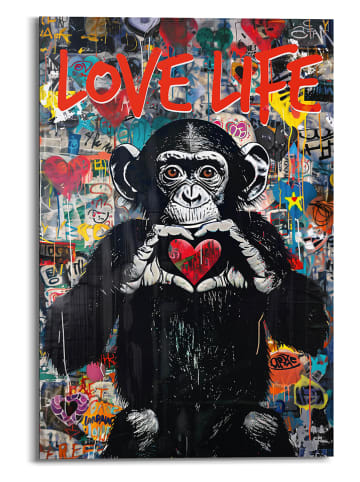 Orangewallz Kunstdruck "Love Life Monkey"
