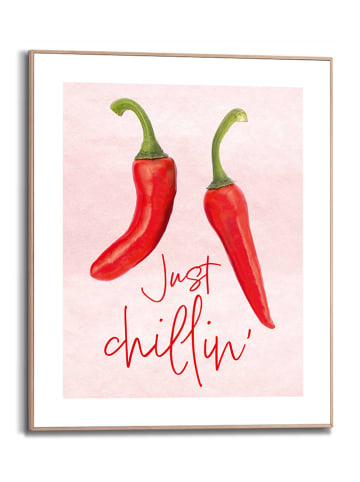 Orangewallz Ingelijste kunstdruk "Just Chillin" - (B)40 x (H)50 cm