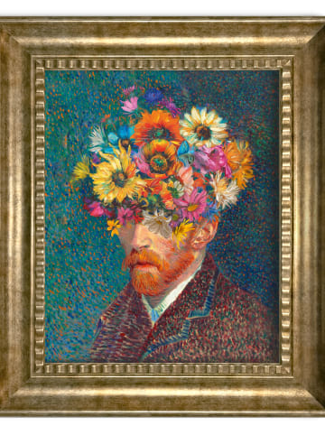 Orangewallz Ingelijste kunstdruk "Van Gogh - self portrait" - (B)40 x (H)50 cm