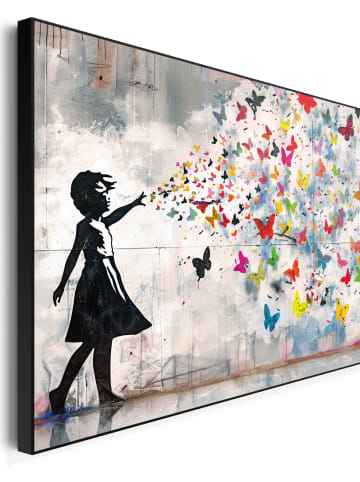 Orangewallz Druk artystyczny "Balloon Girl" w ramce